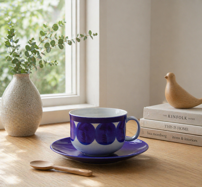 希少 リサ・ラーソン（Lisa Larson）1996年製 Kスタジオ 直筆サイン ハンドペイントカップ