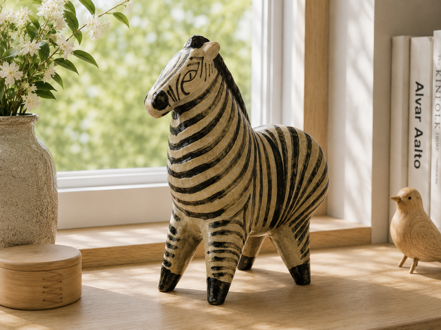 希少 大型 リサ・ラーソン（Lisa Larson）グスタフスベリ 大きな動物園（Stora Zoo）シマウマ（Sebra）23cm