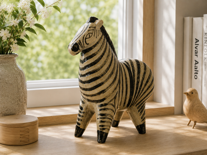 希少 大型 リサ・ラーソン（Lisa Larson）グスタフスベリ 大きな動物園（Stora Zoo）シマウマ（Sebra）23cm