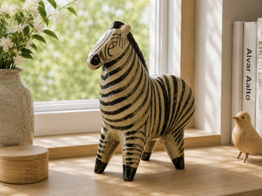 希少 大型 リサ・ラーソン（Lisa Larson）グスタフスベリ 大きな動物園（Stora Zoo）シマウマ（Sebra）23cm
