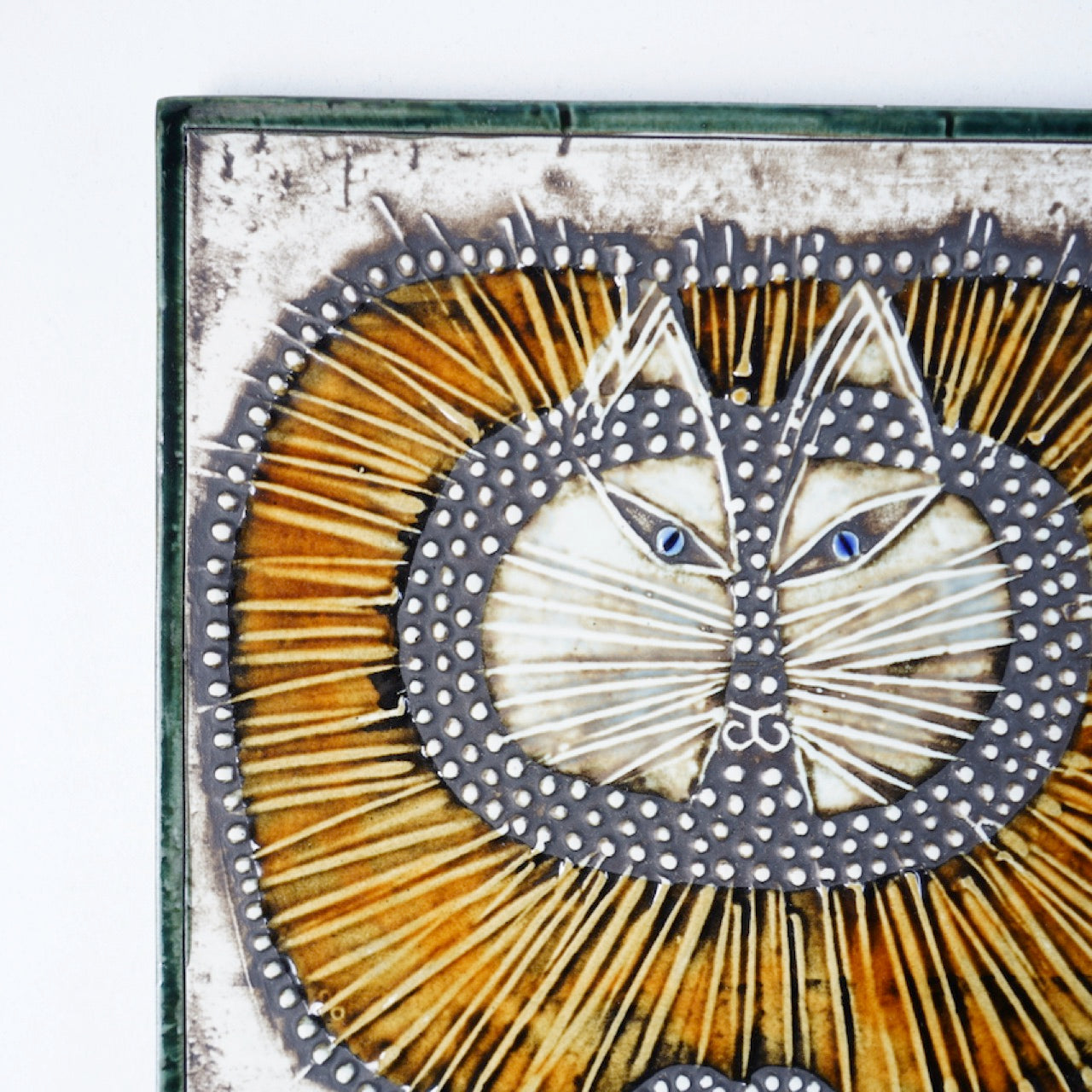 リサ・ラーソン UNIKシリーズ 丸猫の陶板（Katt） 陶板 Lisa Larson   