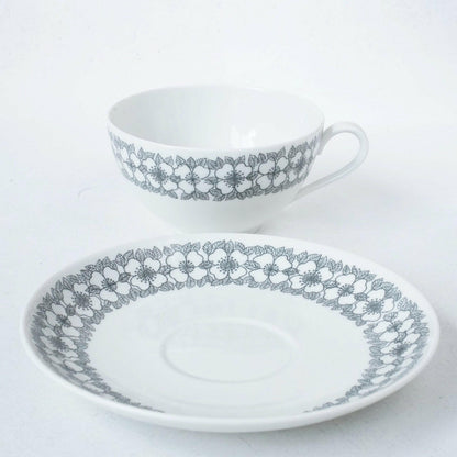 Rorstrand Mimosa Tea Cup &amp; Saucer &amp; Plate Trio