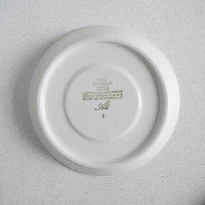 極美品 ARABIA（アラビア） アリ（Ali）コーヒーカップ・トリオ - バックスタンプ・裏印