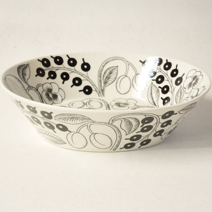 希少サイズ【最初期モデル】アラビア（ARABIA）ブラックパラティッシ（Paratiisi）大サイズ ボウル - 側面