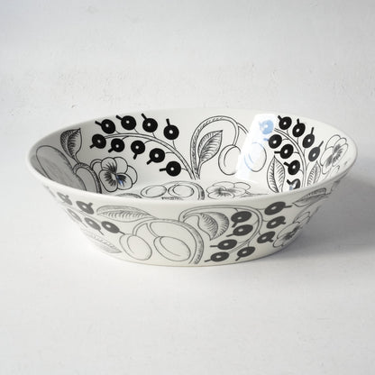 希少サイズ【最初期モデル】アラビア（ARABIA）ブラックパラティッシ（Paratiisi）大サイズ ボウル - ディテール 1