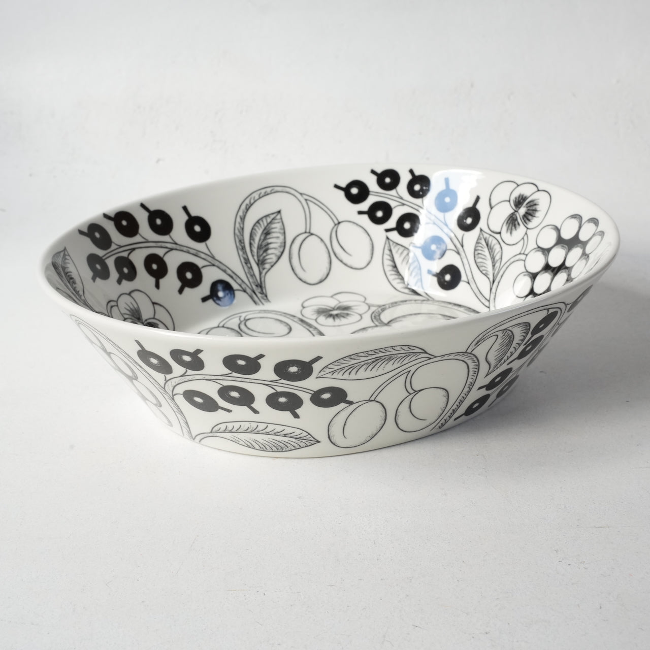 希少サイズ【最初期モデル】アラビア（ARABIA）ブラックパラティッシ（Paratiisi）大サイズ ボウル - ディテール 8