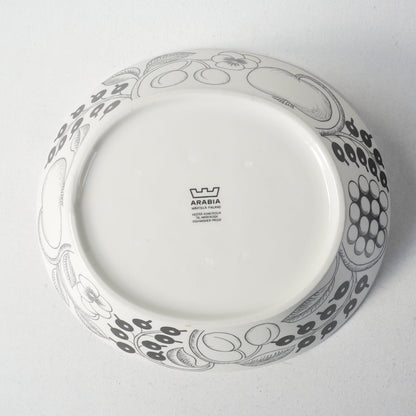 希少サイズ【最初期モデル】アラビア（ARABIA）ブラックパラティッシ（Paratiisi）大サイズ ボウル - ディテール 9