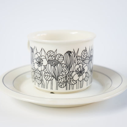 訳あり品 アラビア（ARABIA）クロッカス（Krokus）コーヒーカップ＆ソーサー - ディテール 3