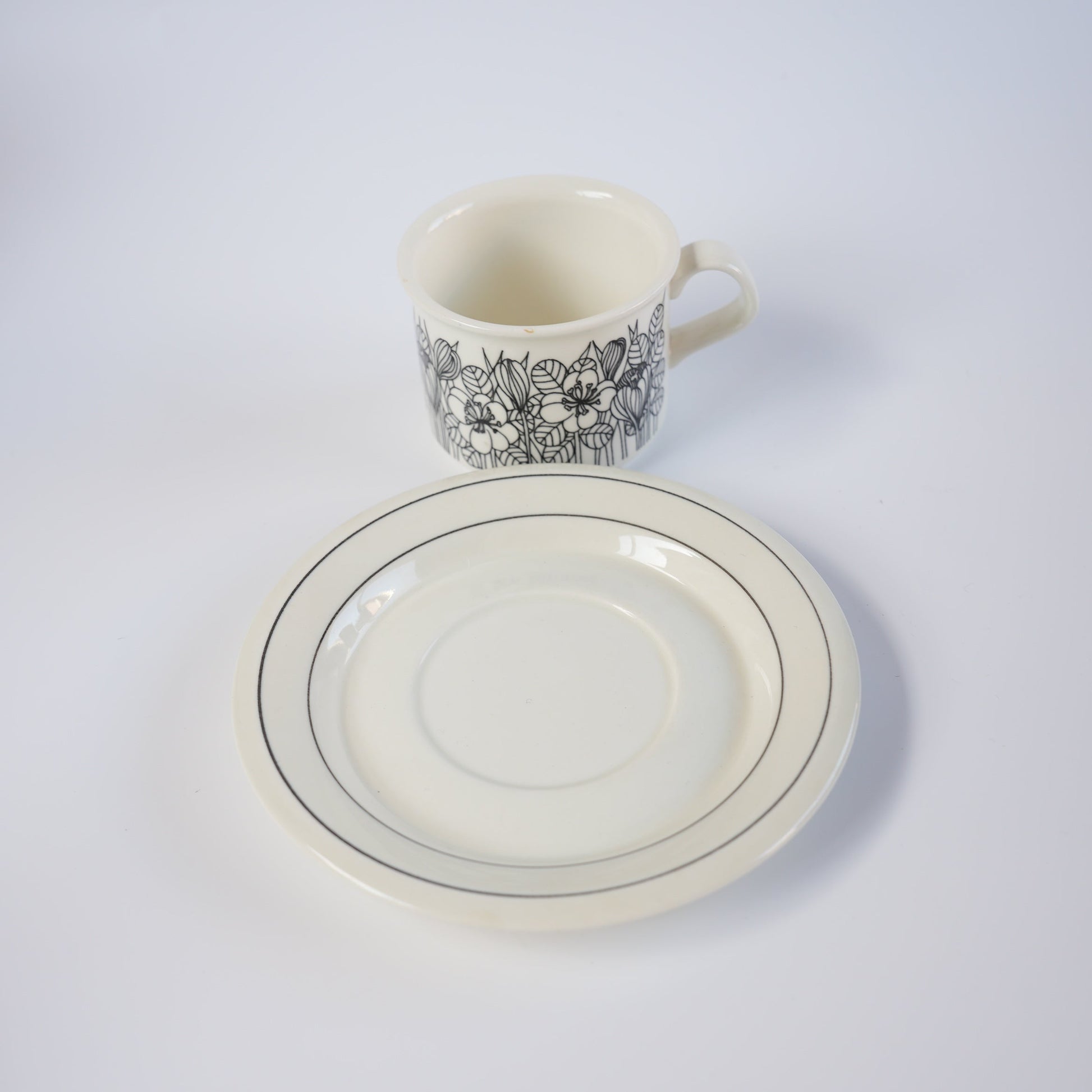訳あり品 アラビア（ARABIA）クロッカス（Krokus）コーヒーカップ＆ソーサー - ディテール 6