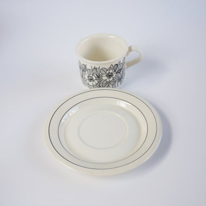 訳あり品 アラビア（ARABIA）クロッカス（Krokus）コーヒーカップ＆ソーサー - ディテール 6