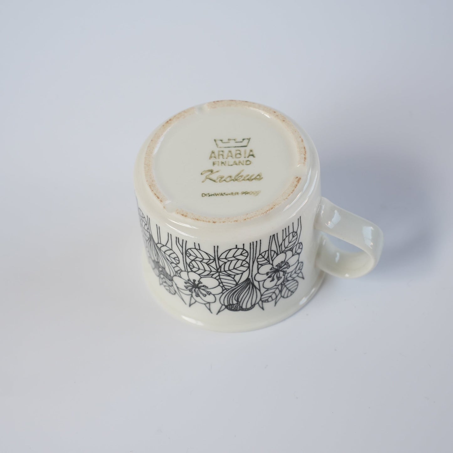 訳あり品 アラビア（ARABIA）クロッカス（Krokus）コーヒーカップ＆ソーサー - ディテール 12