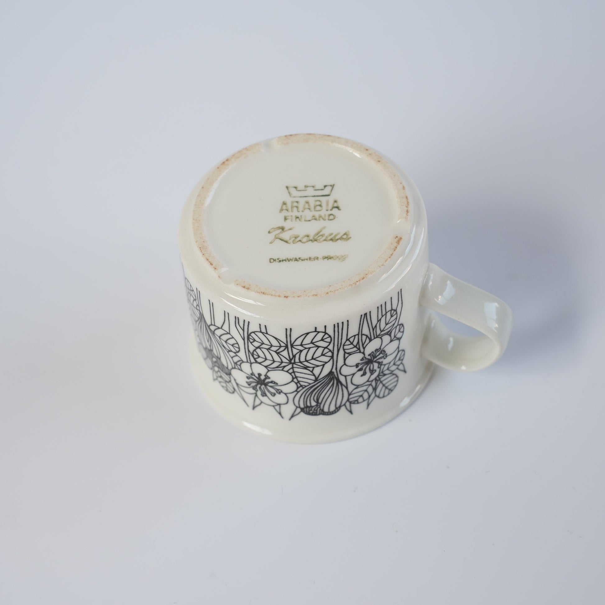 訳あり品 アラビア（ARABIA）クロッカス（Krokus）コーヒーカップ＆ソーサー - ディテール 12