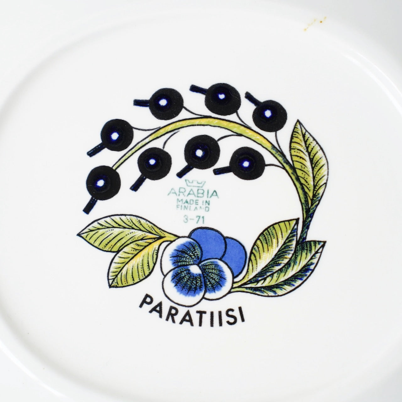 【ヴィオラロゴ】アラビア（ARABIA）パラティッシ（Paratiisi）オーバルプレート21cm - ディテール 3