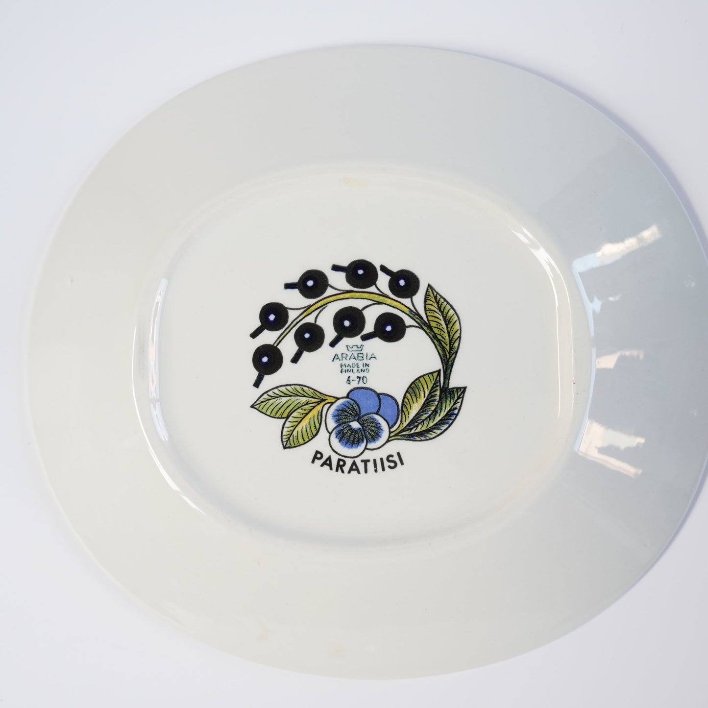 極美品【ヴィオラロゴ】アラビア（ARABIA）パラティッシ（Paratiisi）オーバルプレート25cm 1 コンディション詳細