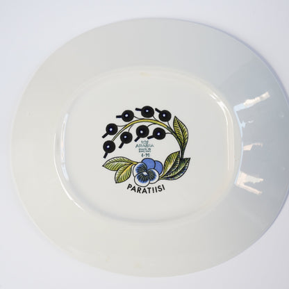 極美品【ヴィオラロゴ】アラビア（ARABIA）パラティッシ（Paratiisi）オーバルプレート25cm 1 コンディション詳細