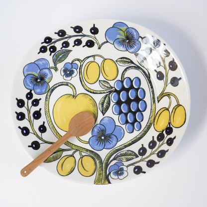 極美品【ヴィオラロゴ】アラビア（ARABIA）パラティッシ（Paratiisi）オーバルプレート25cm 1 - ARABIA - 北欧食器タックショミュッケ