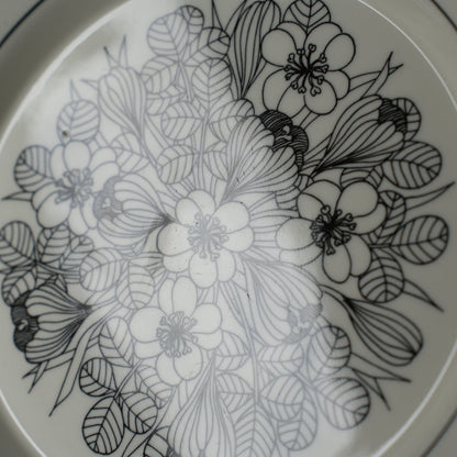 アラビア（ARABIA）クロッカス（Krokus）20cmプレート - バックスタンプ・裏印