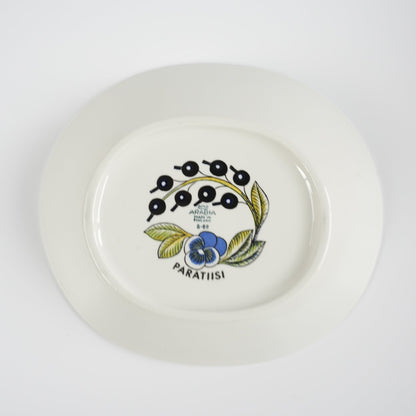 珍品【ヴィオラロゴ】アラビア（ARABIA）パラティッシ（Paratiisi）深皿 スープ皿22cm - 側面