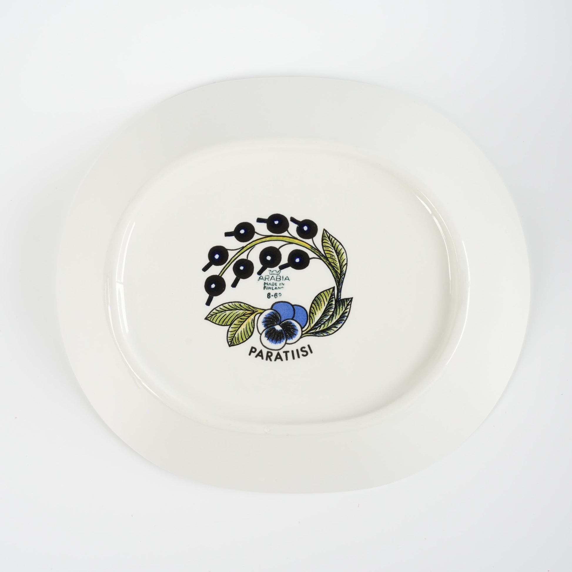 希少サイズ【ヴィオラロゴ】アラビア（ARABIA）パラティッシ（Paratiisi）深皿 スープ皿25cm - 側面