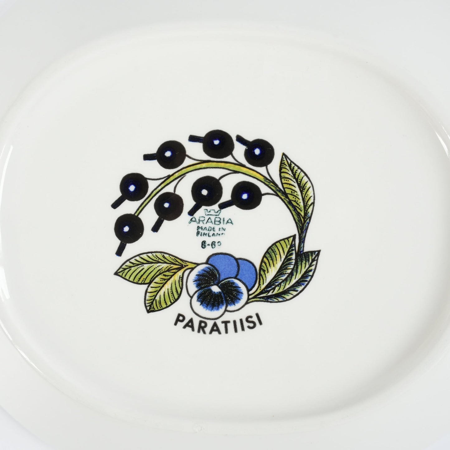 希少サイズ【ヴィオラロゴ】アラビア（ARABIA）パラティッシ（Paratiisi）深皿 スープ皿25cm - ディテール 1