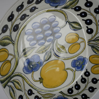 希少サイズ【ヴィオラロゴ】アラビア（ARABIA）パラティッシ（Paratiisi）深皿 スープ皿25cm - バックスタンプ・裏印