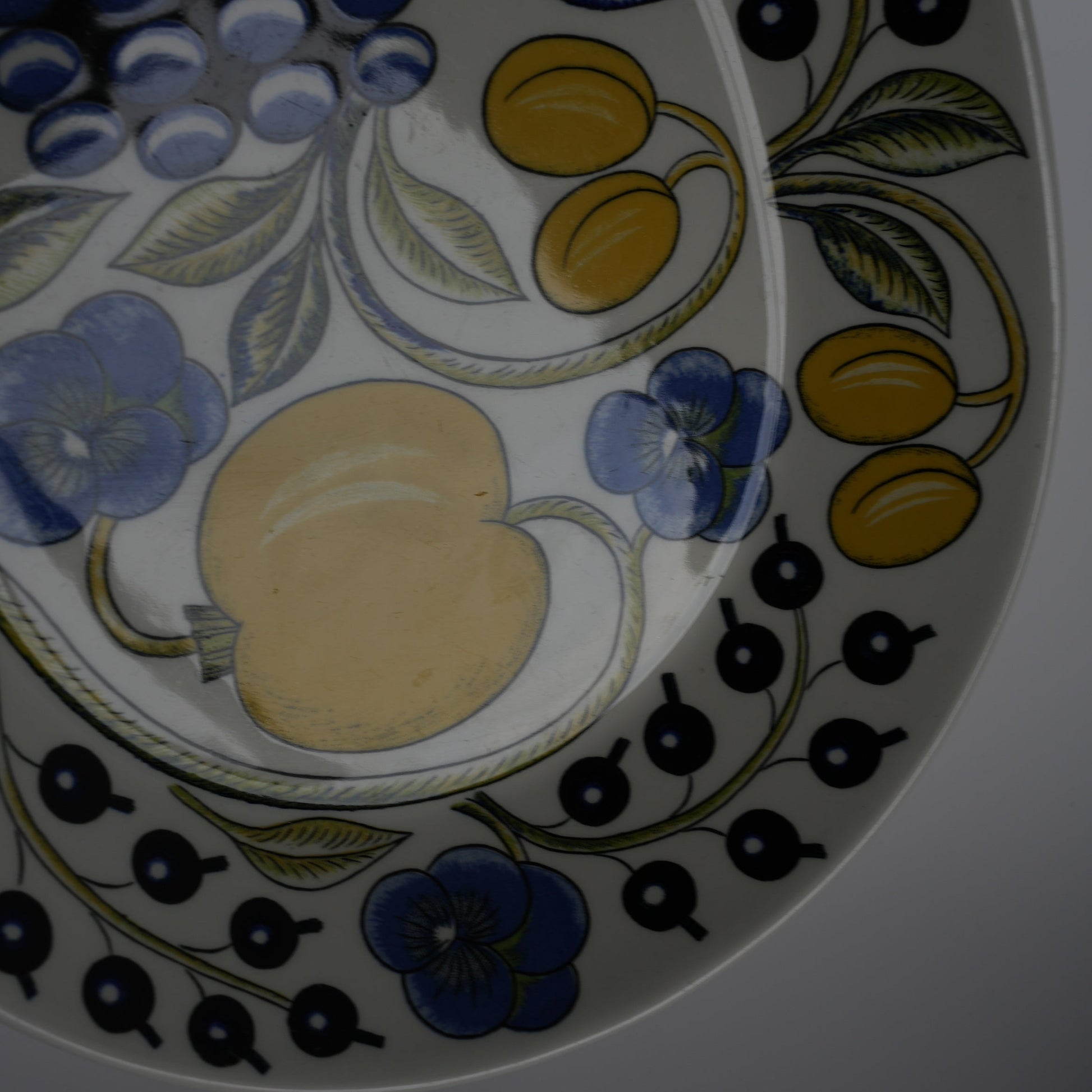 希少サイズ【ヴィオラロゴ】アラビア（ARABIA）パラティッシ（Paratiisi）深皿 スープ皿25cm コンディション詳細