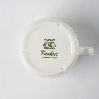 訳あり品 希少サイズ アラビア（ARABIA）カラー版 クロッカス（Krokus）ティーカップ＆ソーサー - ディテール 9