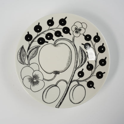 初期モデル アラビア（ARABIA）パラティッシ（Paratiisi）ブラック ティーカップ＆ソーサー - ディテール 9