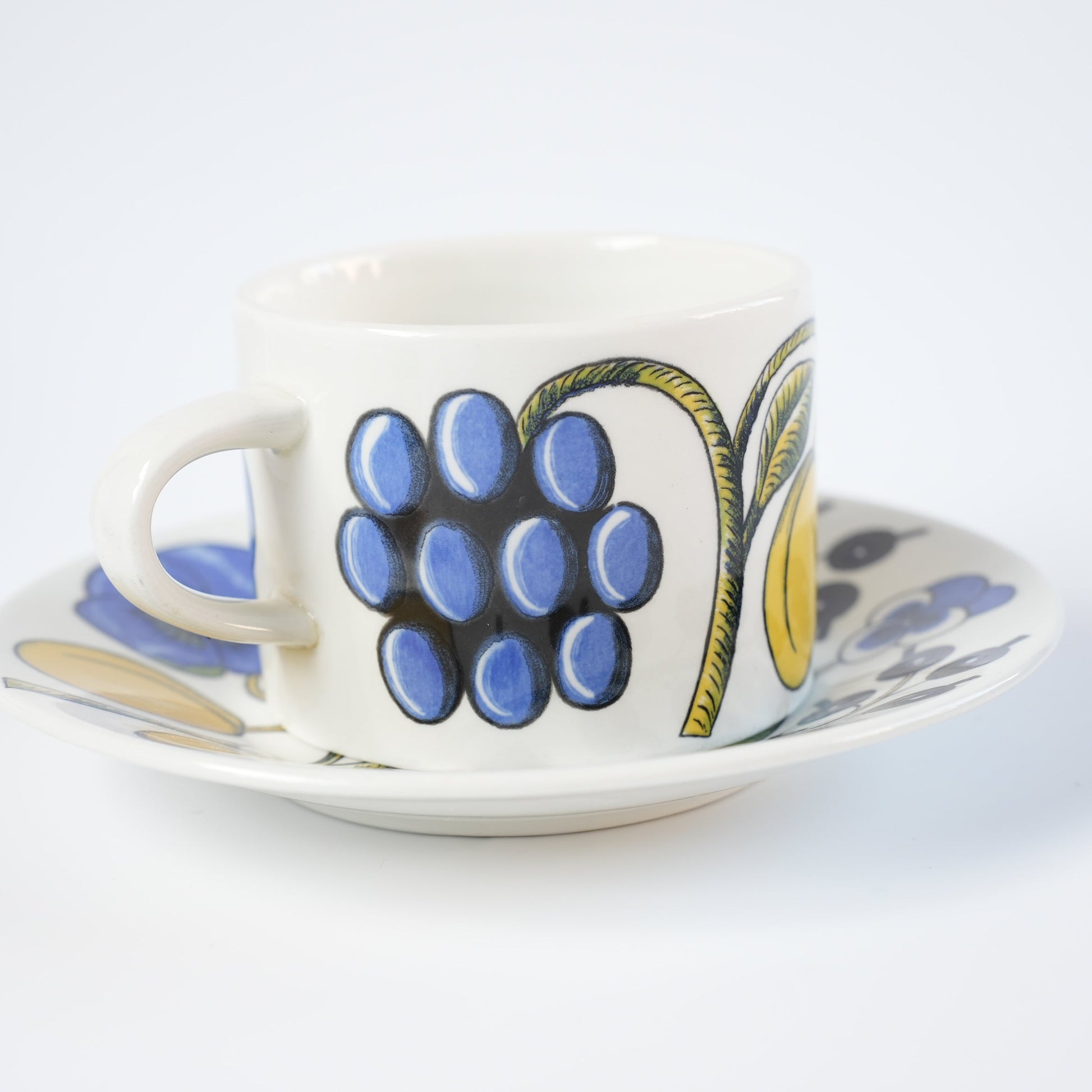 訳あり品【ヴィオラロゴ】アラビア（ARABIA）パラティッシ（Paratiisi）ティーカップ＆ソーサー - ディテール 2