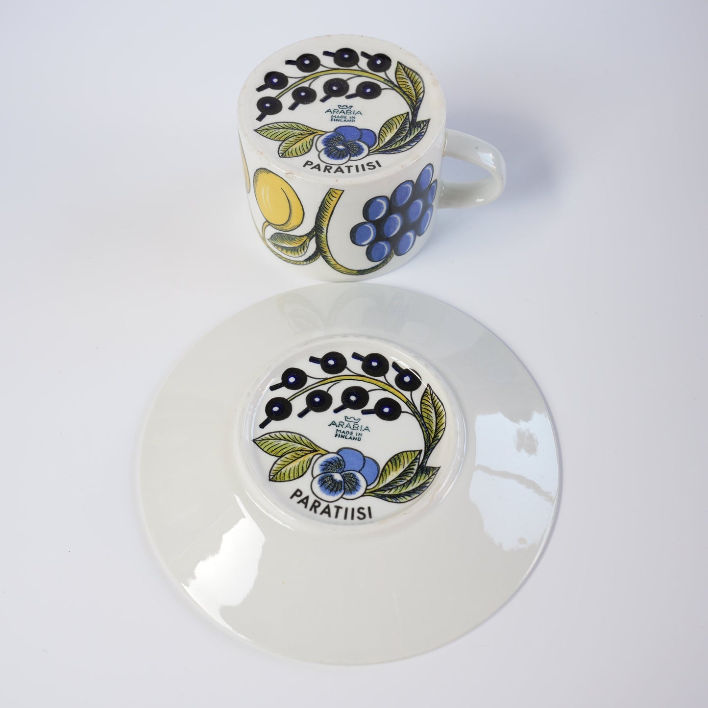 訳あり品【ヴィオラロゴ】アラビア（ARABIA）パラティッシ（Paratiisi）ティーカップ＆ソーサー - ディテール 10