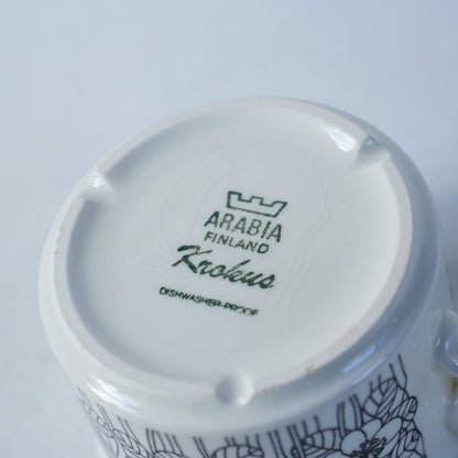 訳あり品 希少サイズ アラビア（ARABIA）クロッカス（Krokus）ティーカップ＆ソーサー - ディテール 14