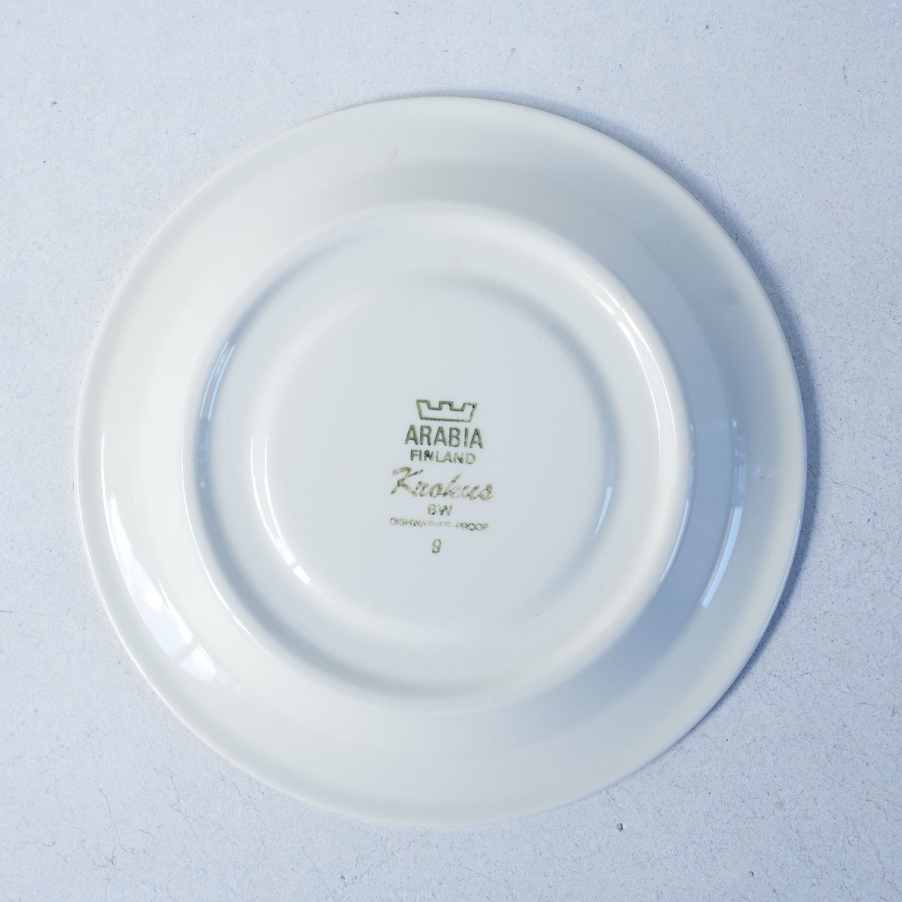 訳あり品 希少サイズ アラビア（ARABIA）クロッカス（Krokus）ティーカップ＆ソーサー - ディテール 16