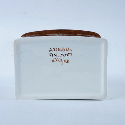 訳あり品 アラビア（ARABIA）アトリエGOG（Atelje GOG）茶色のソルトボックス - ディテール 10