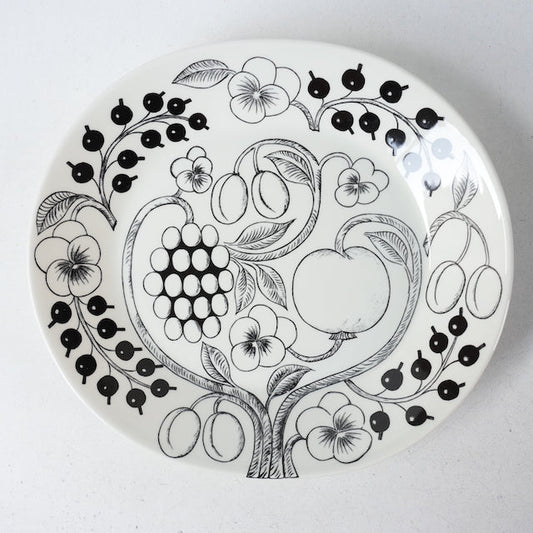 最初期モデル アラビア パラティッシ ブラック（Paratiisi）29cm オーバルプレート - 全体像