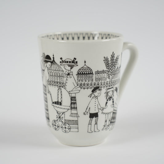 貫入あり ソーサーなし ARABIA（アラビア）Emilia（エミリア）コーヒーカップ 縦長フォルム