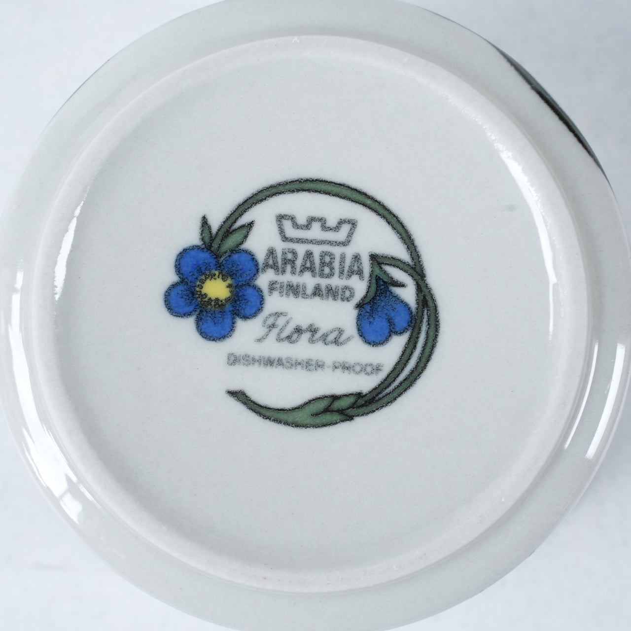 ARABIA  フローラ（Flora）シュガーポット 裏面（バックスタンプ）
