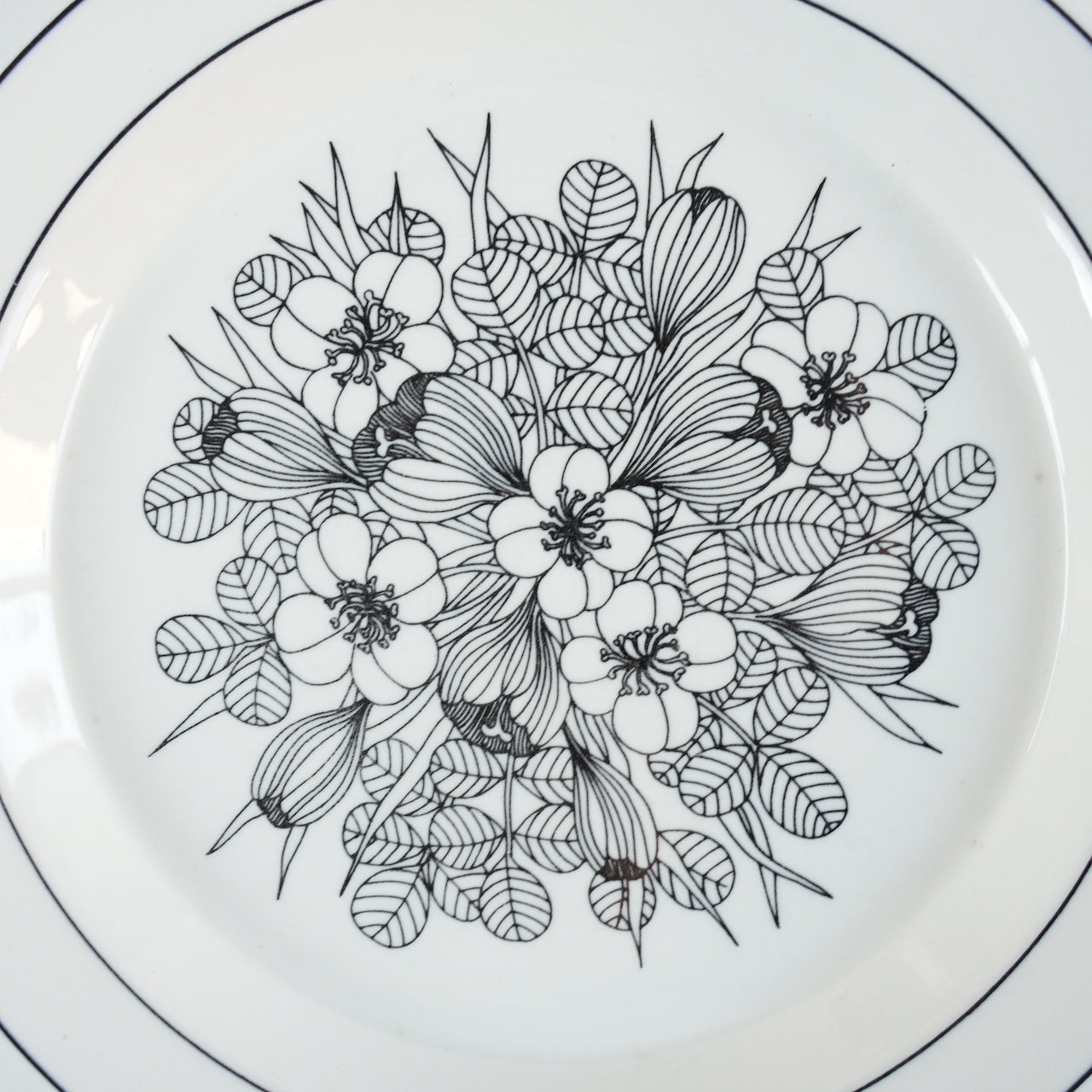 アラビア（ARABIA）クロッカス（Krokus）24cmプレート 2 - デザイン・柄の詳細