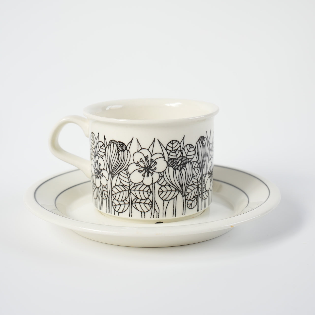 アラビア（ARABIA）クロッカス（Krokus）コーヒーカップ＆ソーサー - ディテール 1