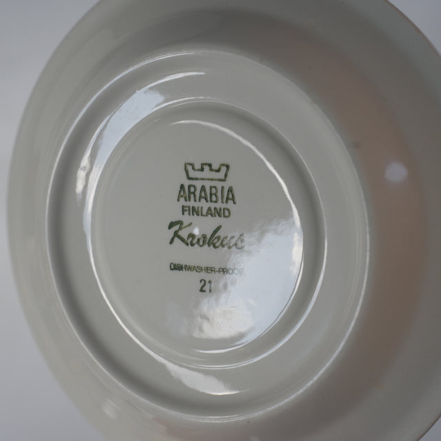 ARABIA クロッカス（Krokus）コーヒーカップ＆ソーサー - バックスタンプ・裏印