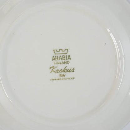 貫入あり ARABIA クロッカス（Krokus）17cmプレート - バックスタンプ・裏印