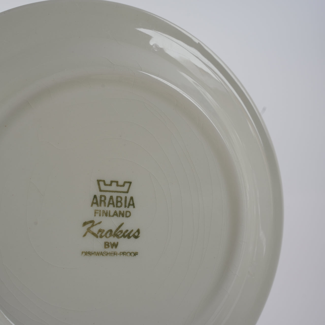貫入あり ARABIA クロッカス（Krokus）17cmプレート コンディション詳細