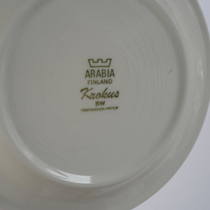 貫入あり ARABIA クロッカス（Krokus）17cmプレート 裏面（バックスタンプ）