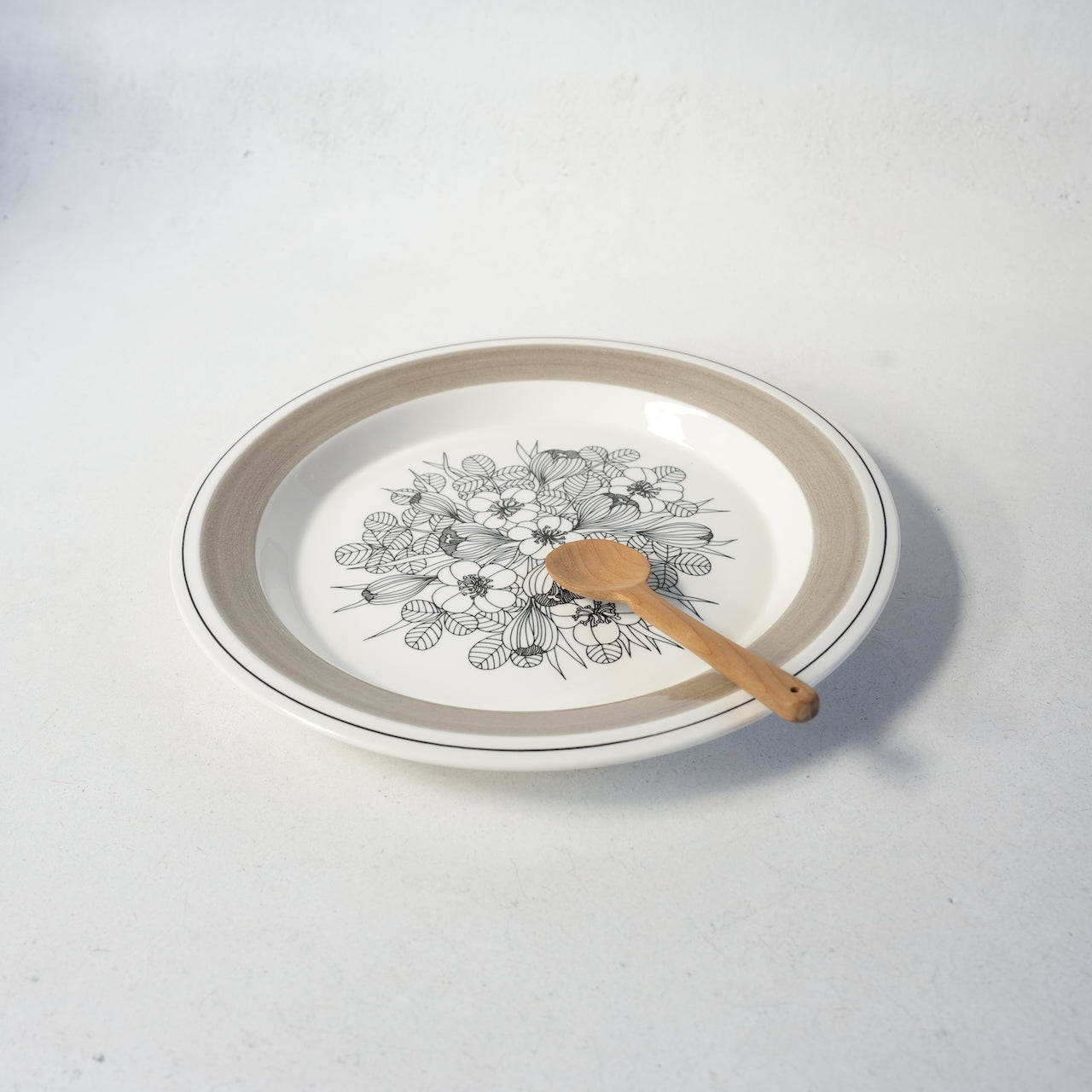 希少 ARABIA クロッカス（Krokus）グレーリム 24cmプレート 2 - 側面