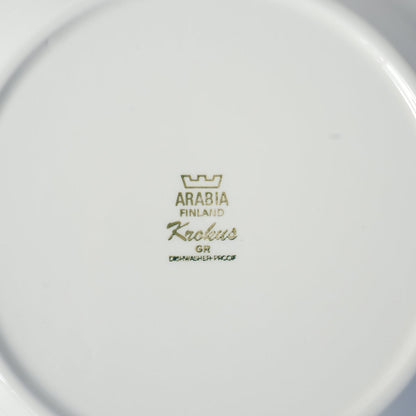 希少 ARABIA クロッカス（Krokus）グレーリム 24cmプレート 2 - バックスタンプ・裏印
