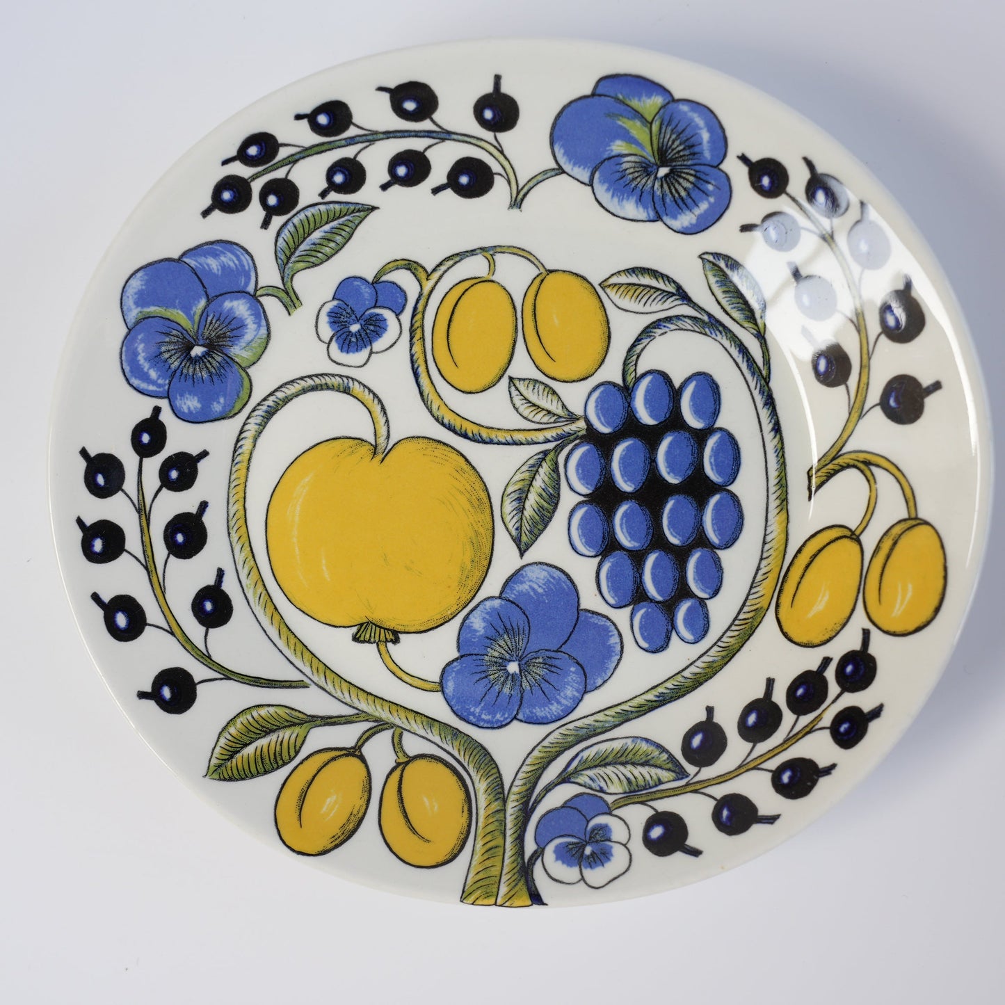 1971年製 ARABIA（アラビア）パラティッシ（Paratiisi）オーバルプレート21cm 1 - デザイン・柄の詳細