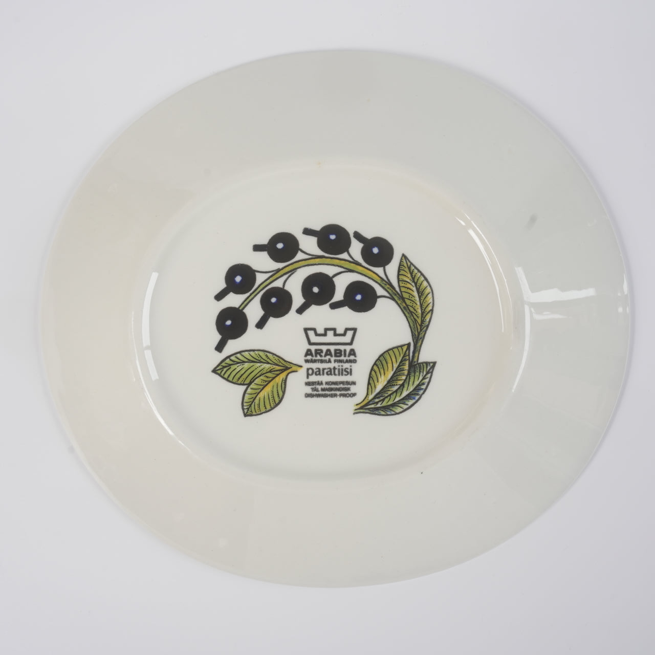 1971年製 ARABIA（アラビア）パラティッシ（Paratiisi）オーバルプレート21cm 2 - 側面