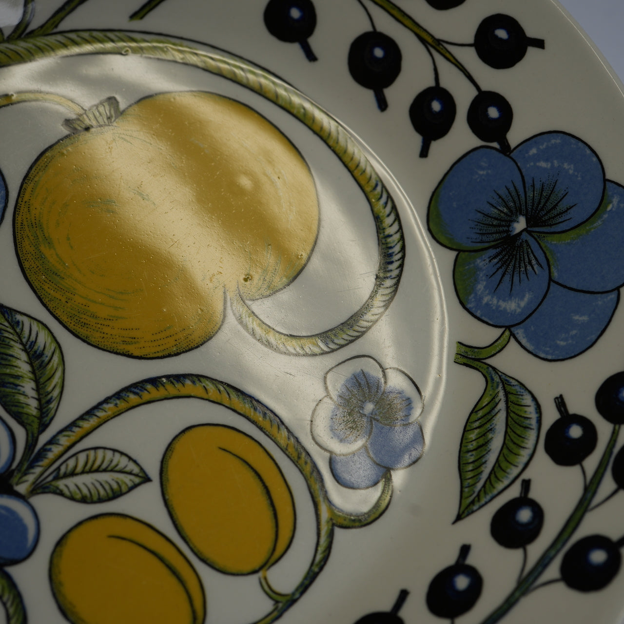 1971年製 ARABIA（アラビア）パラティッシ（Paratiisi）オーバルプレート25cm 2 コンディション詳細