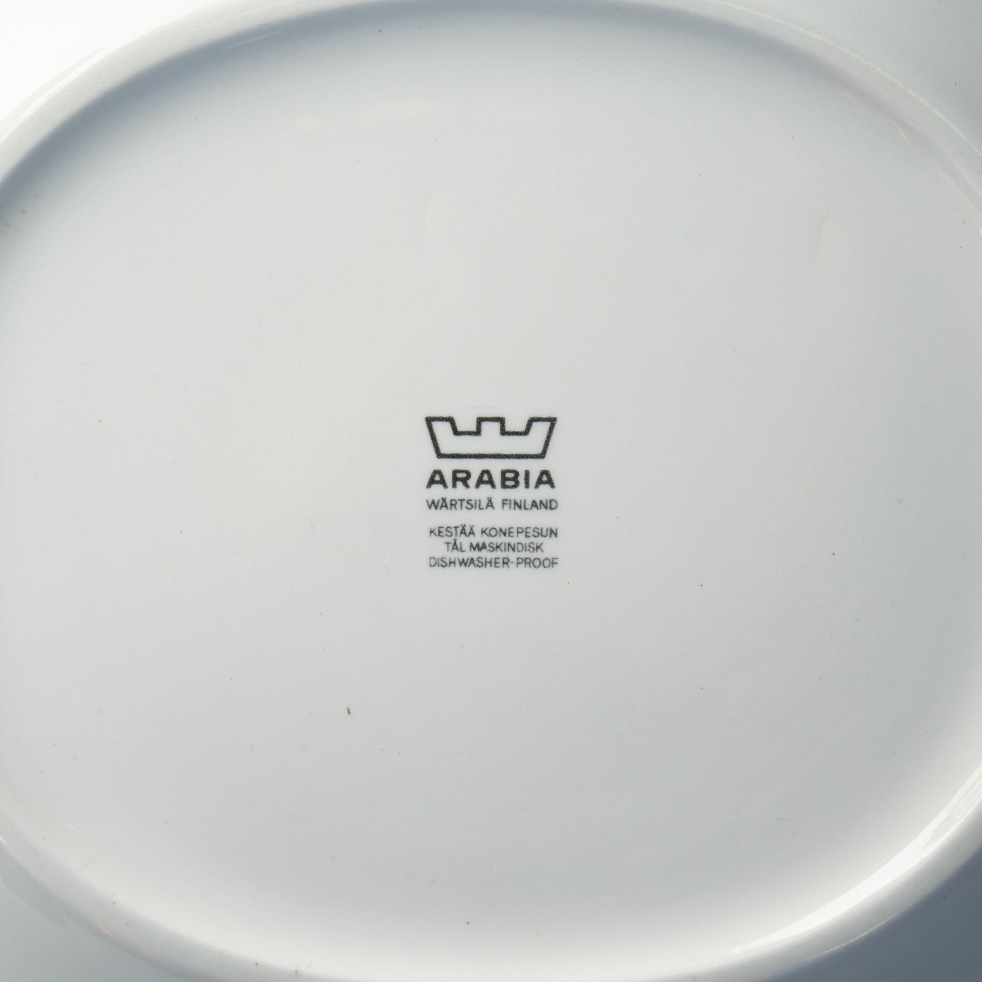 最初期モデル アラビア パラティッシ ブラック（Paratiisi）25cm オーバルプレート 2 - 側面