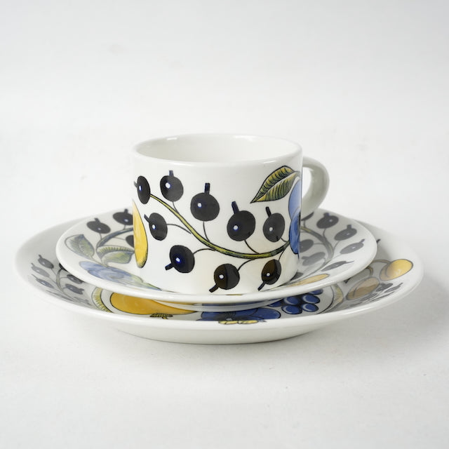 希少【ヴィオラロゴ】アラビア パラティッシ（Paratiisi）ティーカップ＆ソーサー＆ケーキ皿 トリオ - ディテール 5