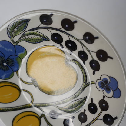 1971年製 アラビア パラティッシ（Paratiisi）ティーカップ＆ソーサー＆ケーキ皿 トリオ - ディテール 12